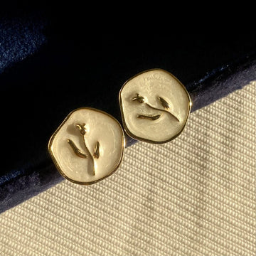 Gold Tulip - Earring