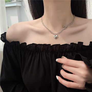 Heart Silver Chain - Necklace