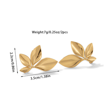 Gold Leaf - Earring