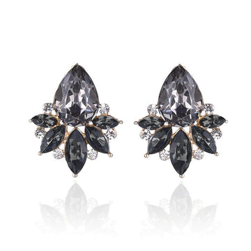 Black Fancy Crystal Diamond - Earring