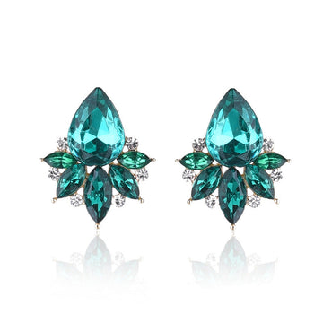 Green Fancy Crystal Diamond - Earring