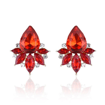 Red Fancy Crystal Diamond - Earring