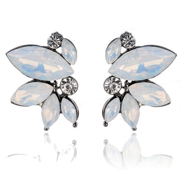 White Diamond Butterfly - Earring