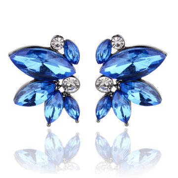 Violet Blue Diamond Butterfly - Earring