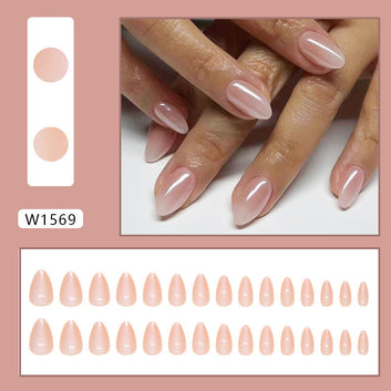 Blush Pink - Press On Nail Set Of 24 - Free 24 Pcs Sticker Sheet Included