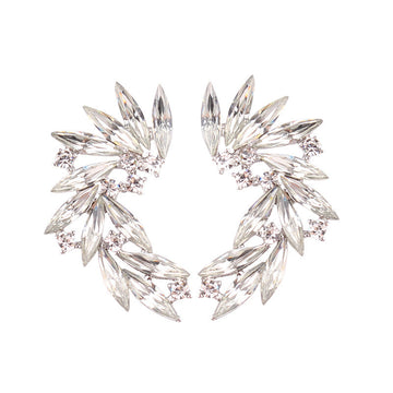White Crystals Gold - Earring
