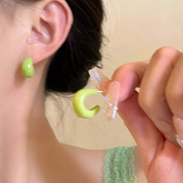 Chunky Avocado Green - Earring