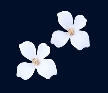 White Flower - Earring