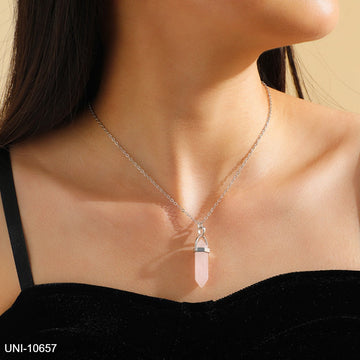 Pink Stone Gold - Necklace