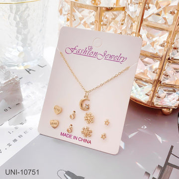 Moon & Star Gold - Jewelry Set