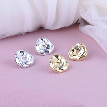 Gold Foil Twisted - Earring