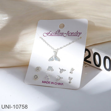 Mermaid Tail Silver - Jewelry Set