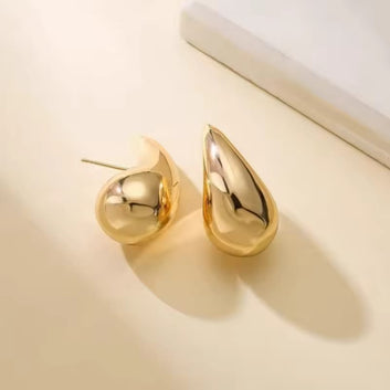 Luxury Gold Foil Drop - Earring