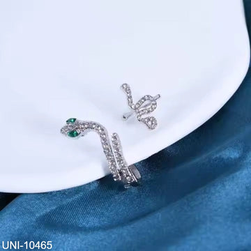 Silver Snake - Ear Cuff Set of 2