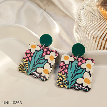 Acrylic Floral Series - Earring Style 4