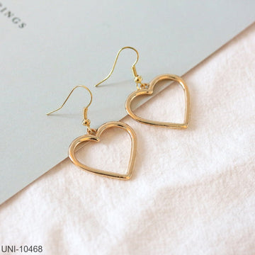 Gold Glam Heart - Earring