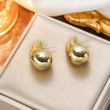 Luxury Gold Foil Drop - Earring
