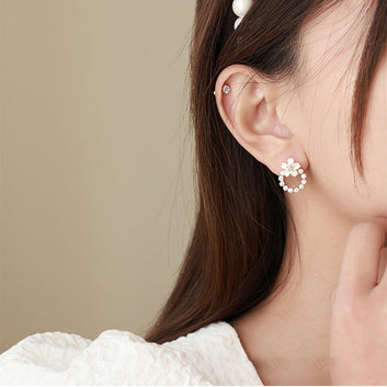 Sakura Flower Pearl - Earring