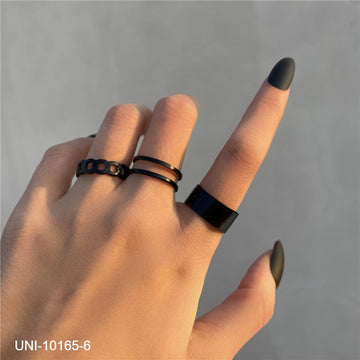 Black Foil - Ring Set Of 3