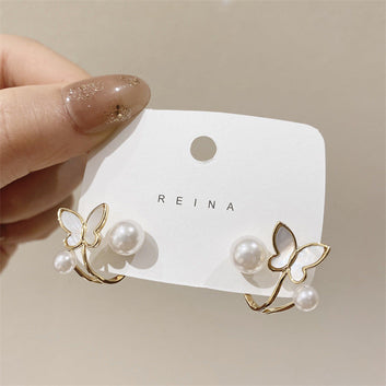 Pearl Butterfly - Earring