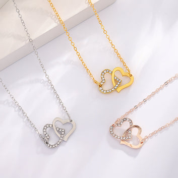 Gold Blinky Heart - Jewelry Set