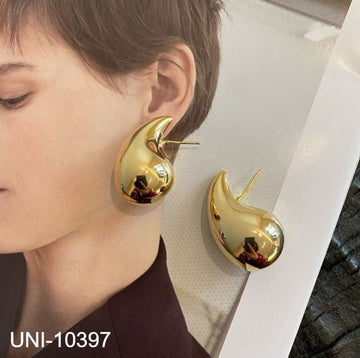 Foiled Gold Drop - Earring