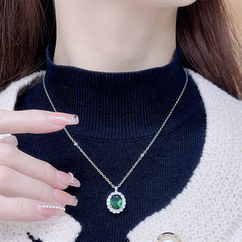 Green Diamond Silver - Jewelry Set