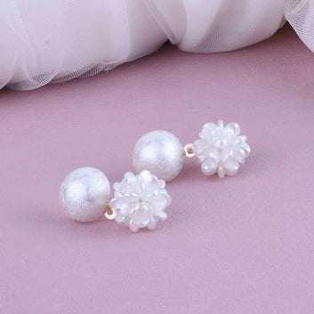 White Flower - Earring