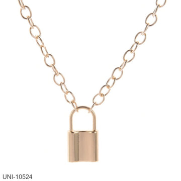 Gold Lock - Necklace