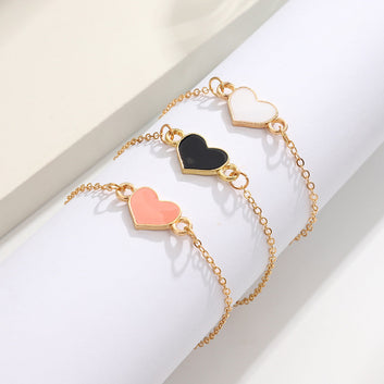 Pink Heart Gold - Bracelet