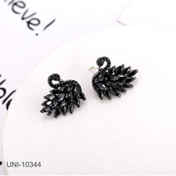 Crystal Black Flamingo - Earring