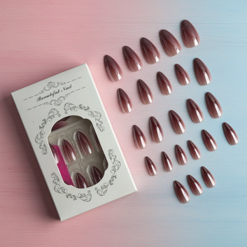 Shiny - Press On Nail Set Of 24 - Free Nail Kit Included