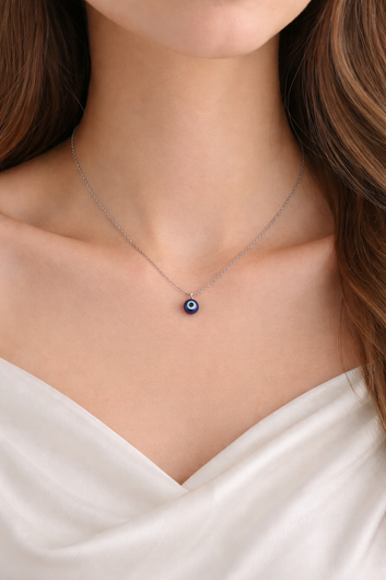 Silver Evil Eye - Necklace
