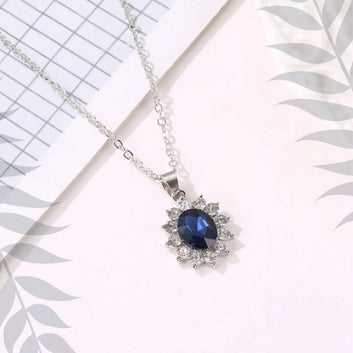 Crystal Diamond Silver - Necklace