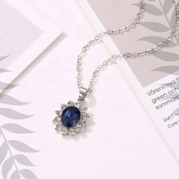 Crystal Diamond Silver - Necklace