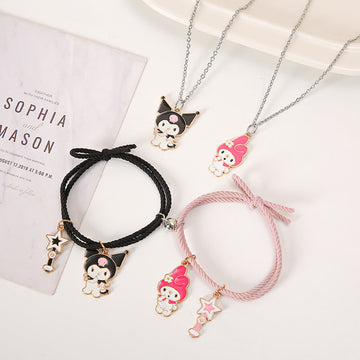 Kuromi & My Melody Style 1 - Jewelry Set Of 4