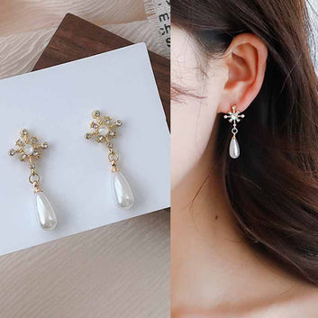 Pearl & Sparkle Diamond - Earring