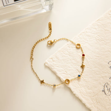 Premium Gold Series Multi Diamonds - Bracelet