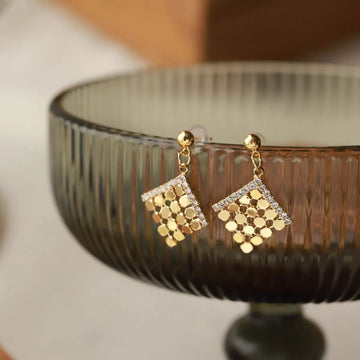 Elegant Style Gold Shiny - Earring