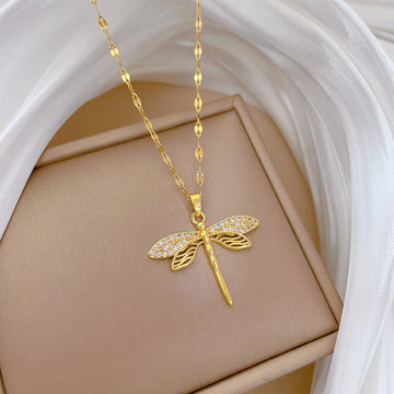 Dragonfly Gold - Necklace