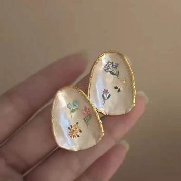 Geometric Flower - Earring