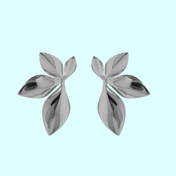 Silver Leaf - Earring