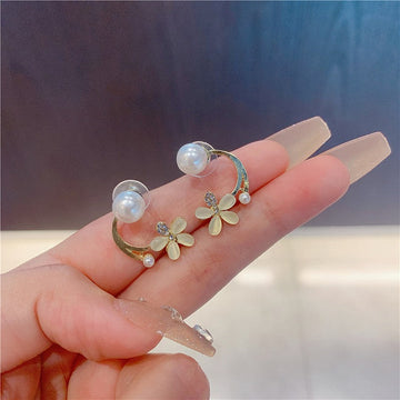 Pearl & Flower - Earring
