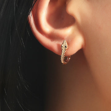 Gold Snake - Earring
