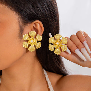Gold Flower - Earring Style 2