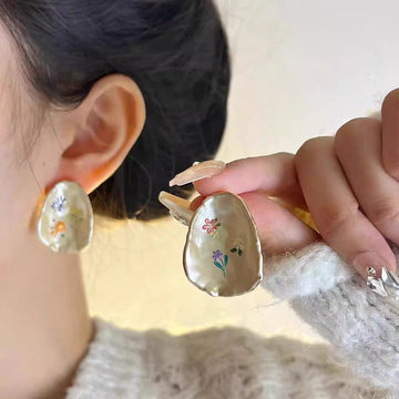 Geometric Flower - Earring