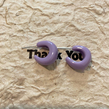 Chunky Grape Purple - Earring