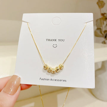 Five Blessings Gold Round - Necklace