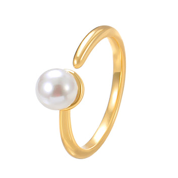 White Pearl Gold - Ring