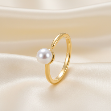 White Pearl Gold - Ring